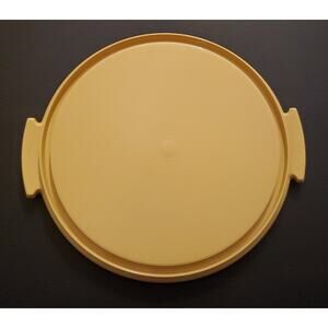 Vtg Tupperware Cake Taker Carrier *Base Only* Replacement 12” Harvest Gold 684-7